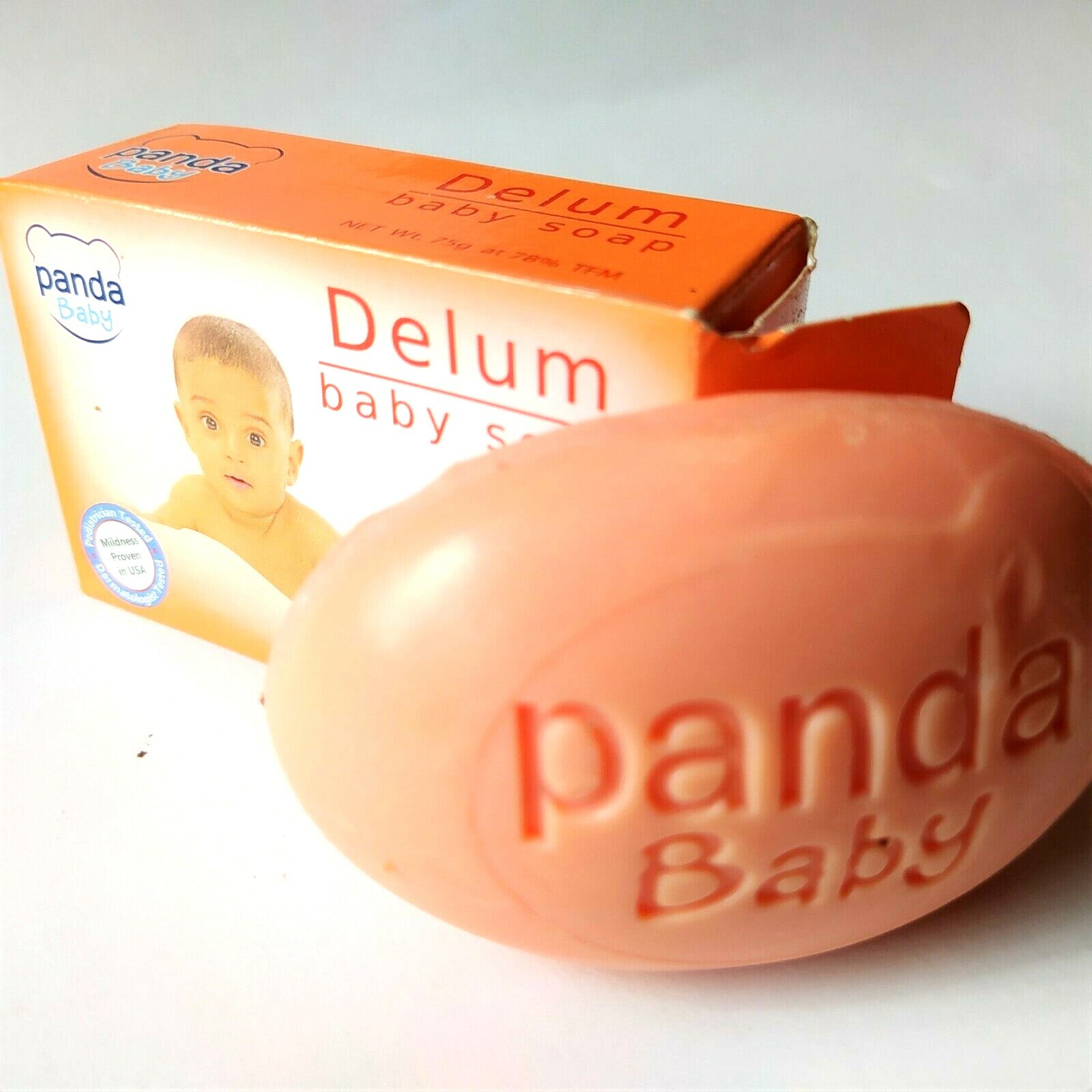Panda Baby Delum Soap Natural Pomegranate Herbal Bar for Baby Skin FREE SHIPPING