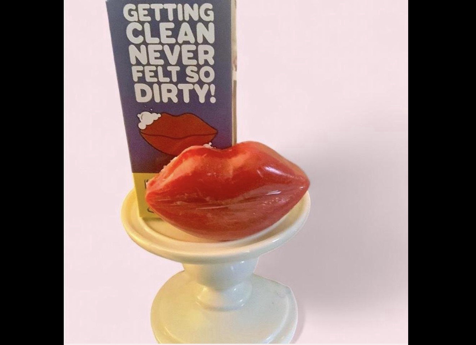 Red Lips Shaped Novelty Body Bar Soap for Men, Women, Teens, Unisex Kids