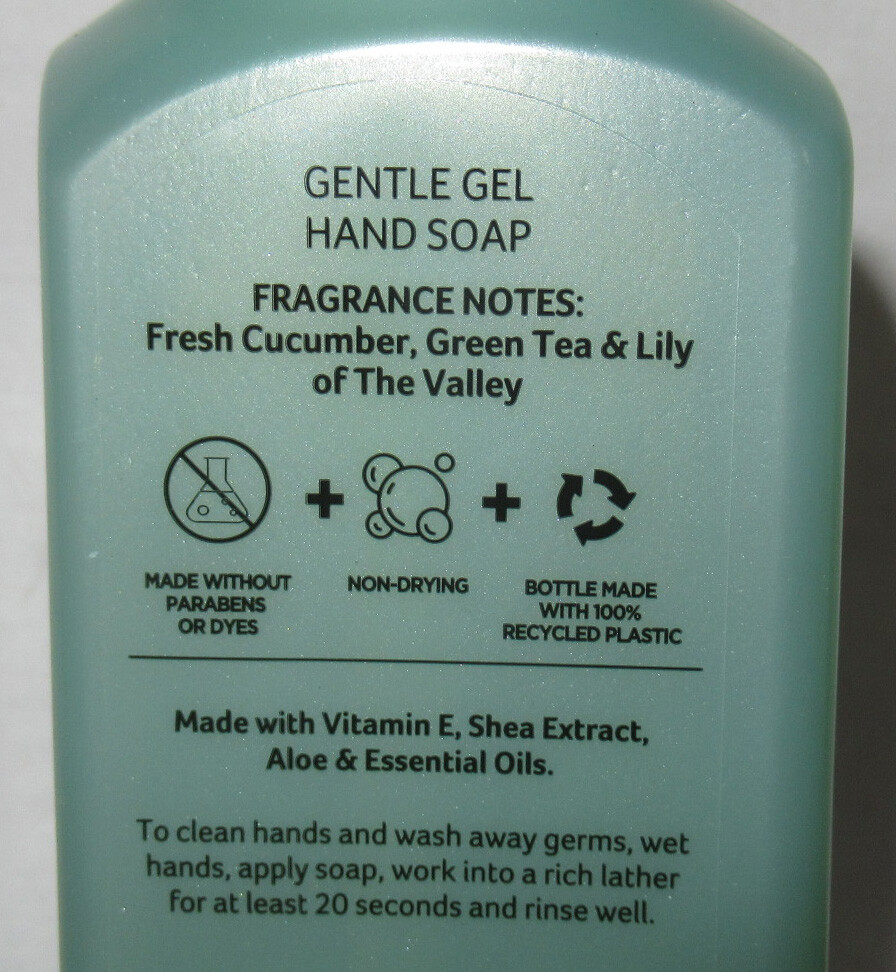 Bath & Body Works 8 fl oz Gentle Gel Hand Soap Lot Set of 2 CUCUMBER & LILY