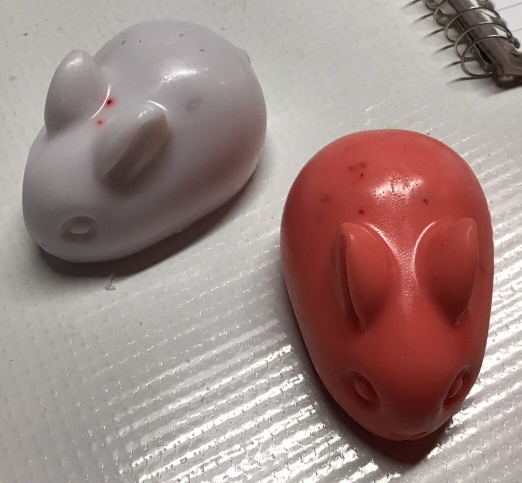 Set of 3 bunny shaped bar soap. (3)