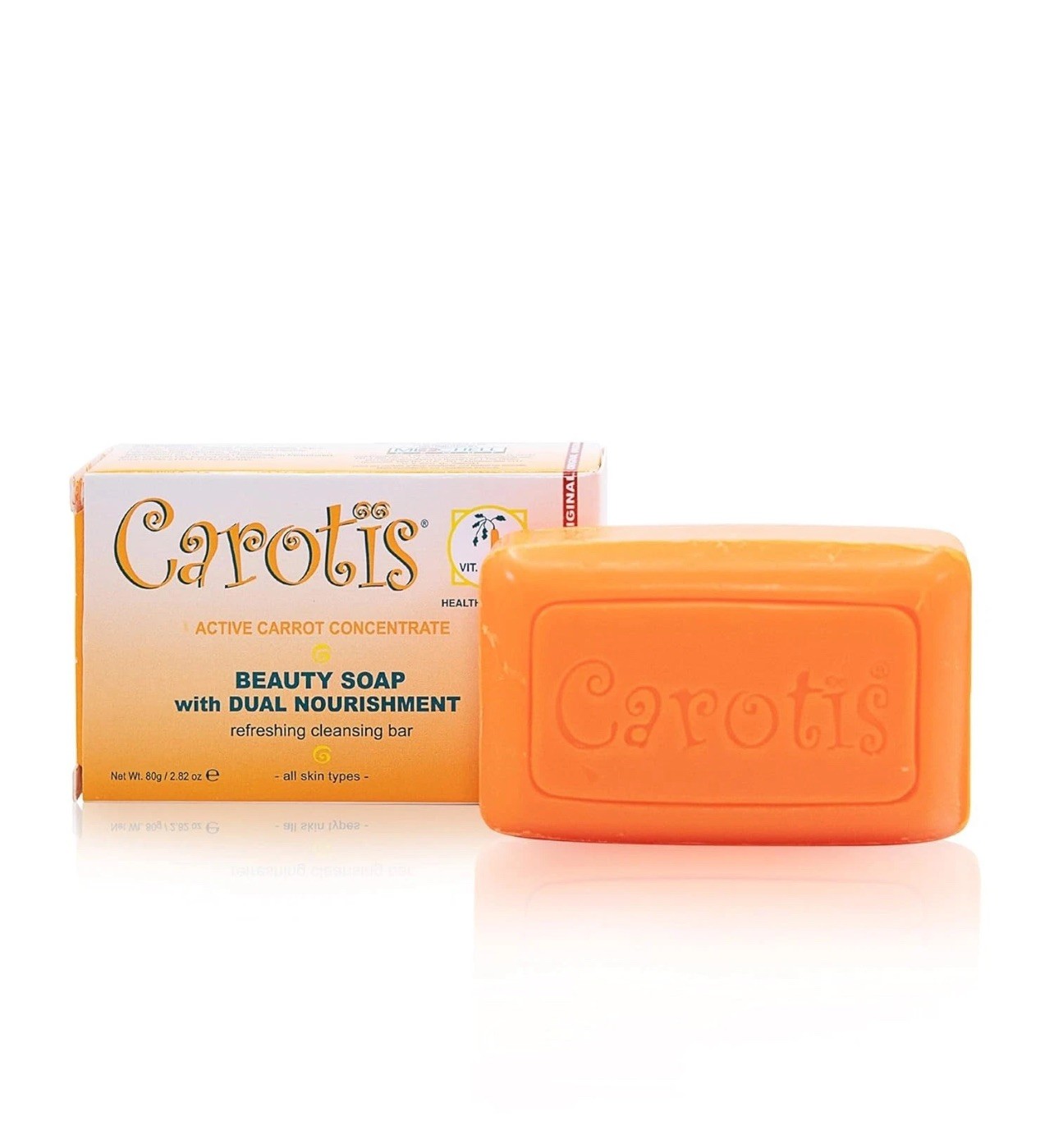 CAROTÏS Beauty Soap 80gr – Formulated to Clean and Refresh Skin with Carrot pk 3
