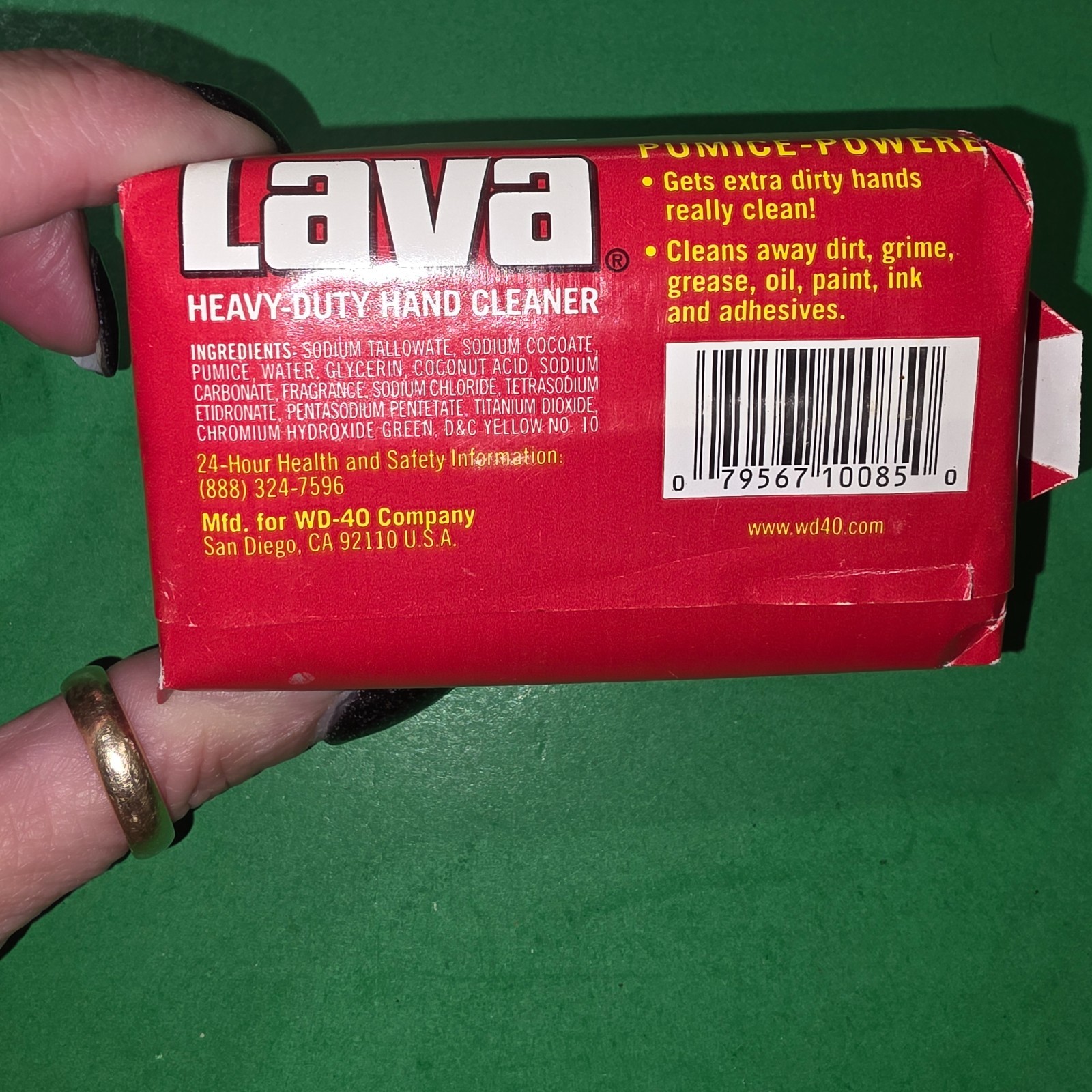 Lava WD-40 Heavy Duty Hand Cleaner and Moisturizing Bar Soap 5.75 Ounces 1 pack