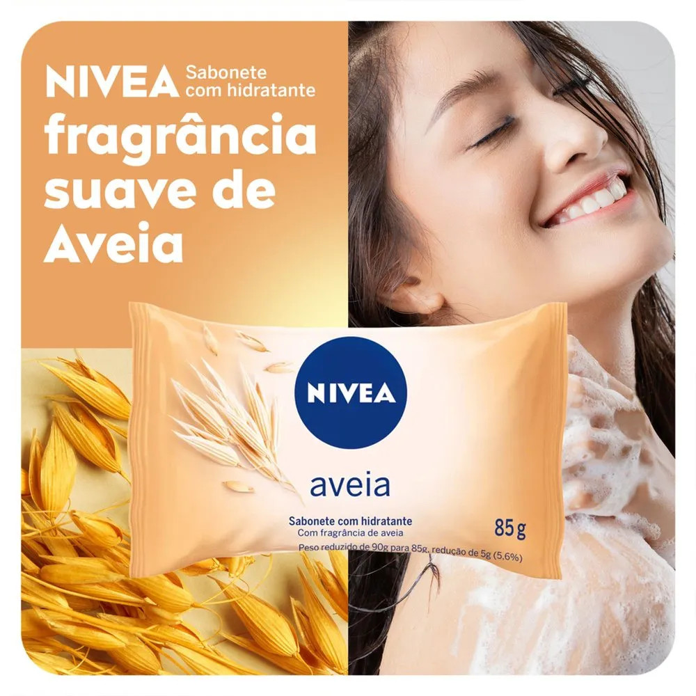 Nivea Sabonete em Barra Hidratante com Aveia 85g