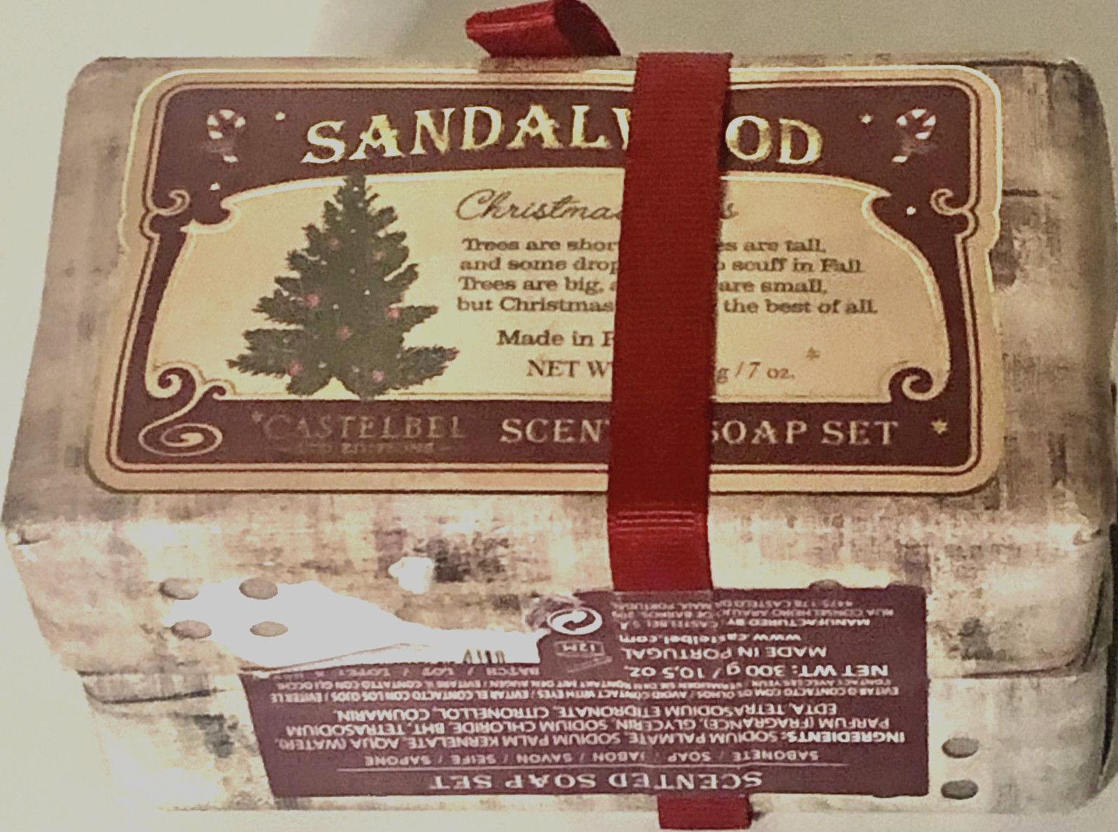 Castelbel Set of Two Sandalwood Scented Soap Bars 2x300g/10.5Oz