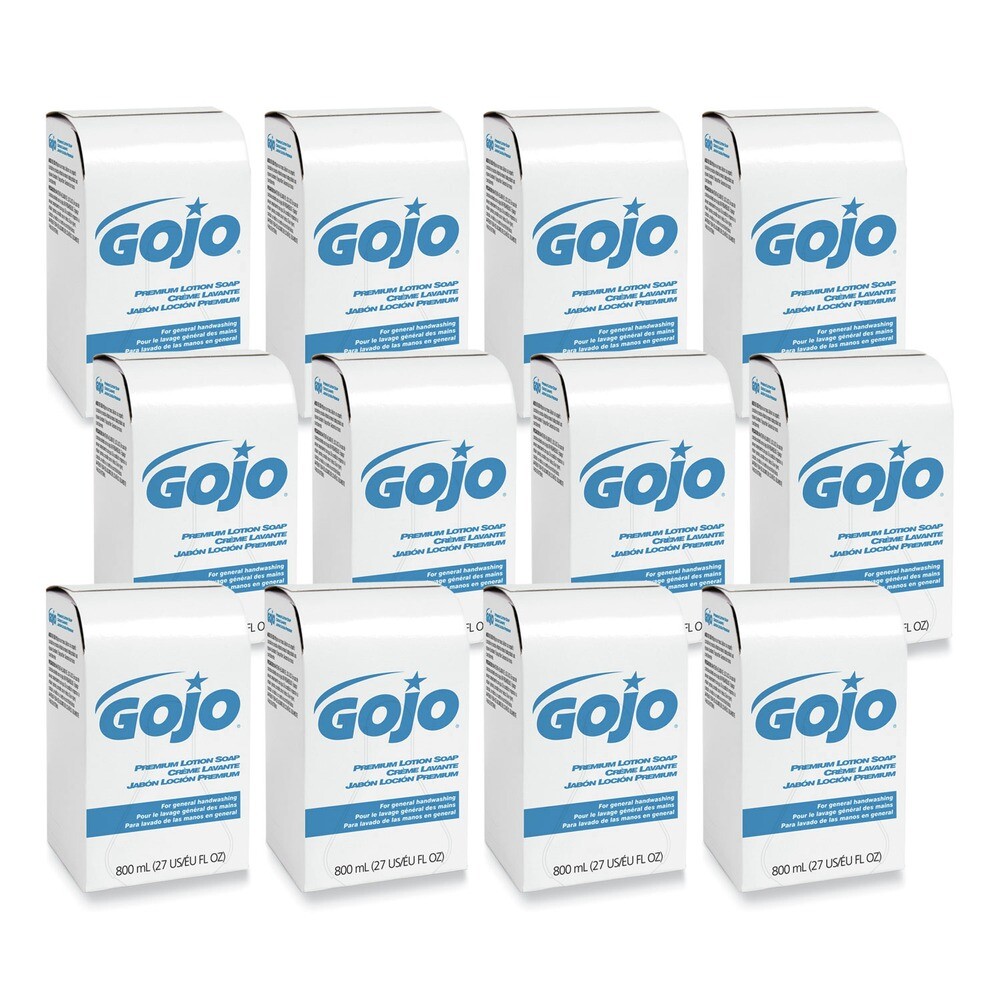 GOJO 910612CT 800 ml Premium Lotion Soap Refill – Waterfall (12/CT) New