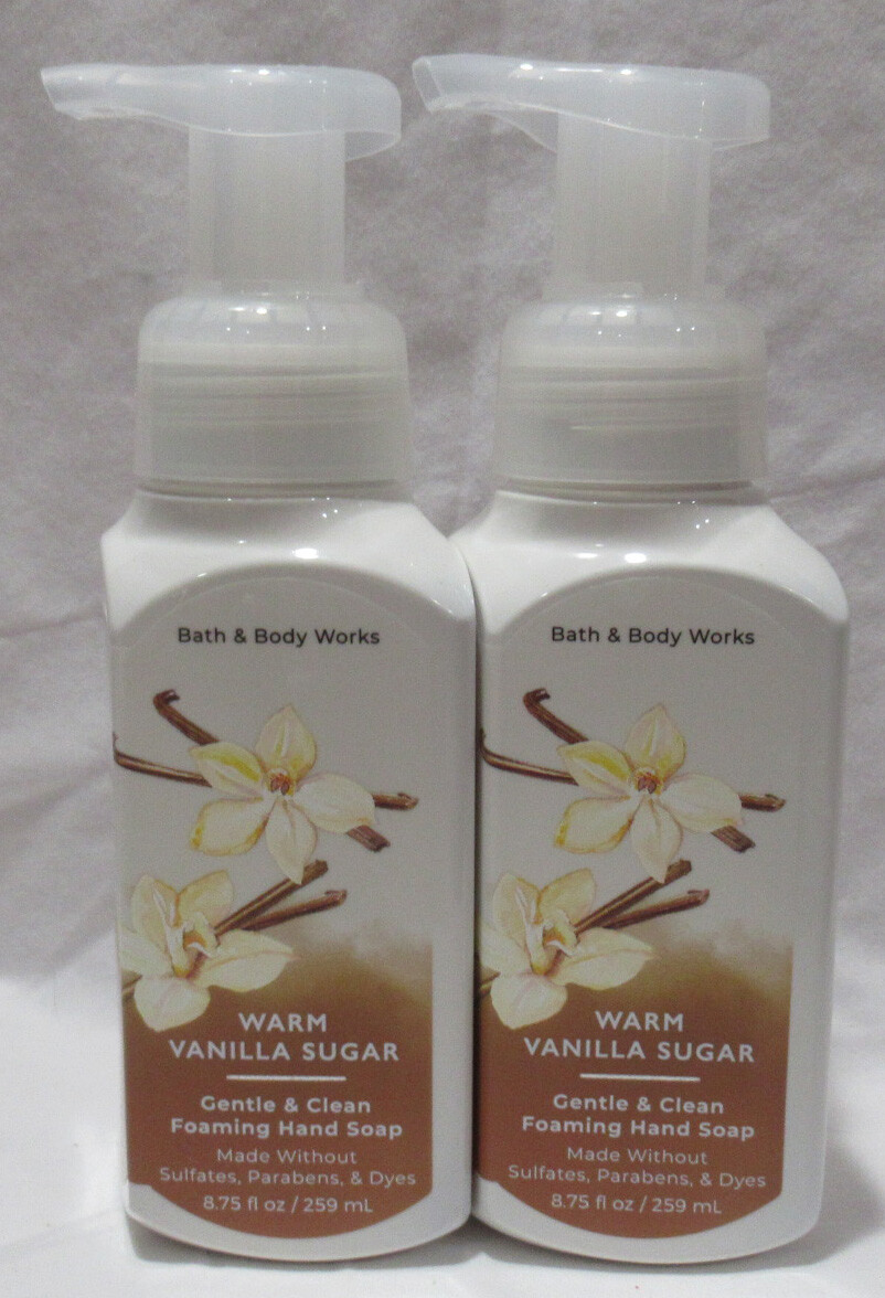 Bath & Body Works Foaming Hand Soap Lot of 2 GENTLE & CLEAN WARM VANILLA SUGAR