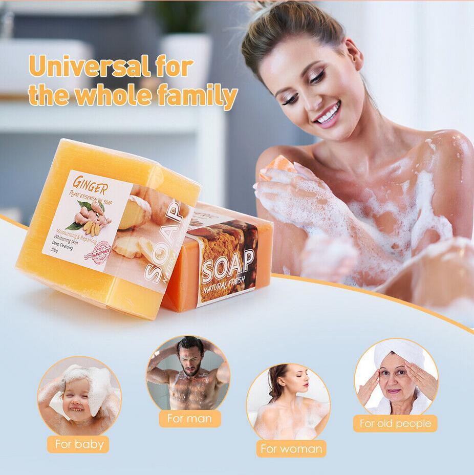 3Pack Tumeric Soap Skin Whitening Dark Spots Remover lightening Acne Brightening