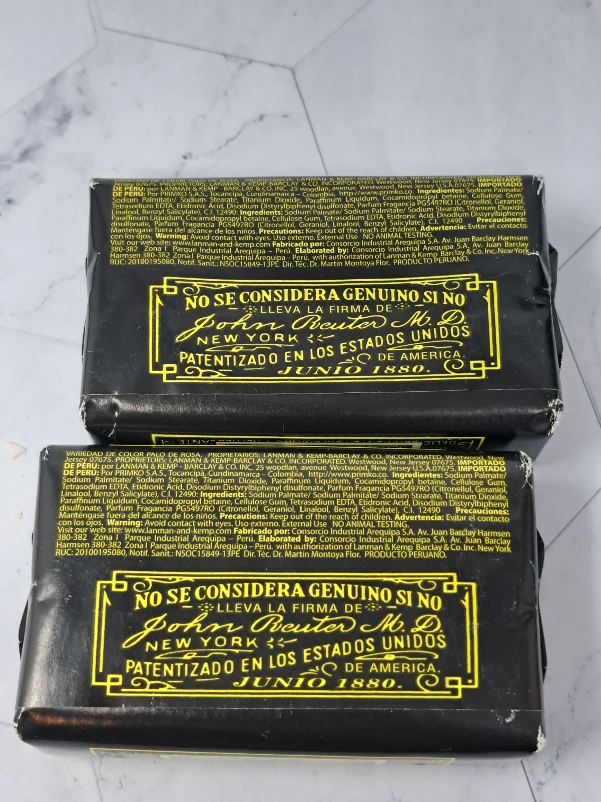 Jabon De Tocador Reuter NY Murray Lanman Soap Bars – 2 – 3.3 Oz Bars