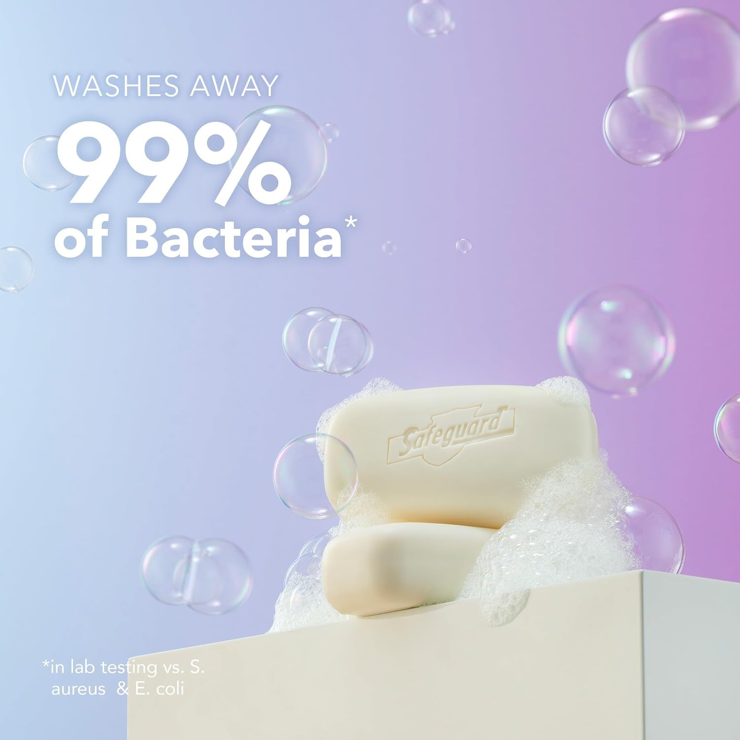 Safeguard Micellar Deep Cleansing Bath Bar Soap, Washes Away 99 Percent of