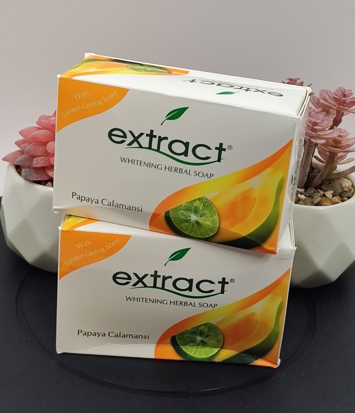 2x 💯 Original Papaya Extract Whitening Herbal Soap.