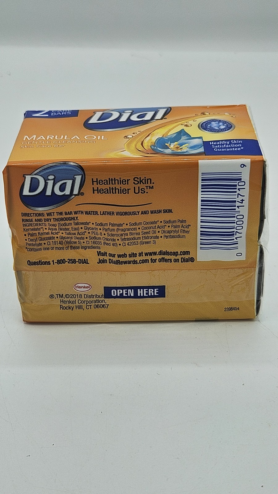 Dial Marula Oil Skin Care Bar 2‑Pack Bars Total New Sealed Discontinued NOS