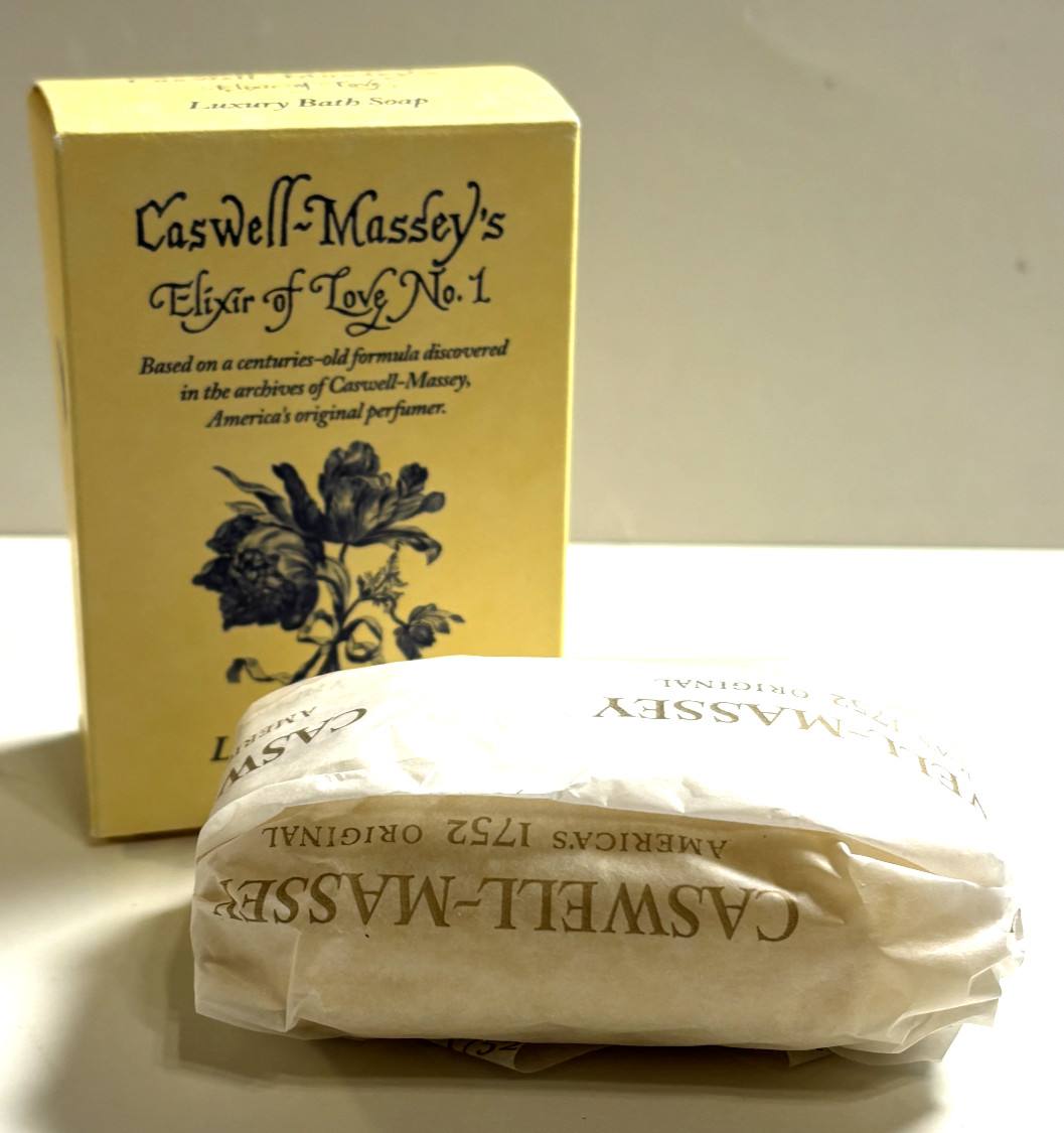 Caswell Massey Elixir of Love No. 1 Luxury Bath Soap 3 Bars 3.5 oz Each Gift NEW
