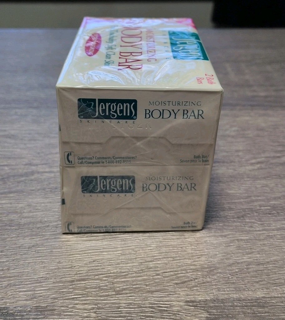 Vintage Jergens Moisturizing Body Bar Soap 2 Pack Extra Moisturizing 1996 90s