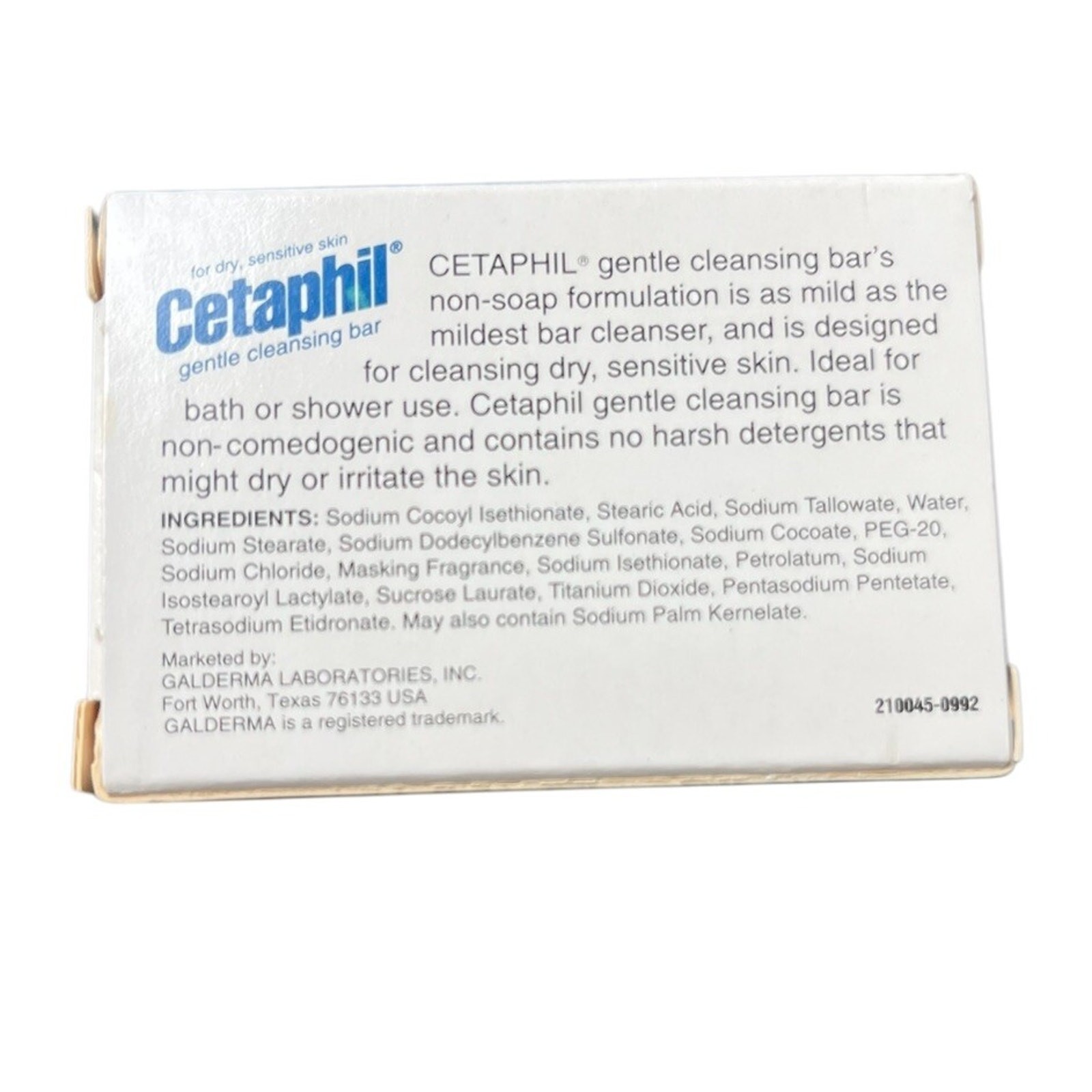Vintage CETAPHIL Gentle Cleansing Bar 1oz Trial Size For Dry Sensitive Skin Prop