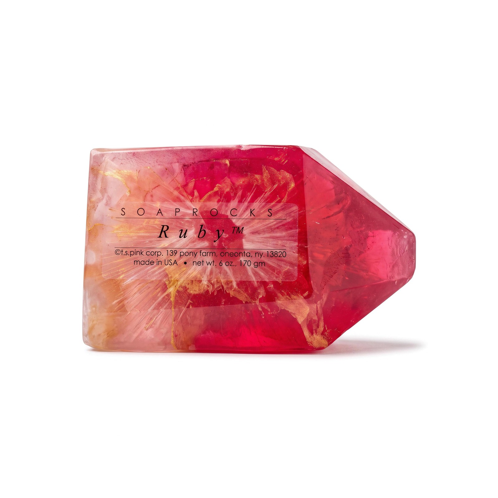 T.S. Pink SoapRocks 6 oz July Birthstone Ruby