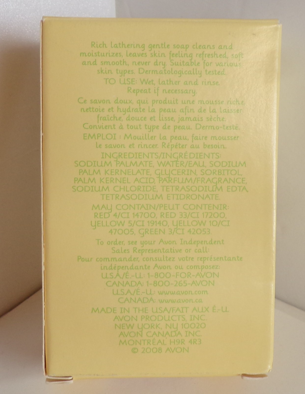 NEW- Avon Vanilla Cream Moisturizing Cleansing Bar Soap 4.2 fl. oz.