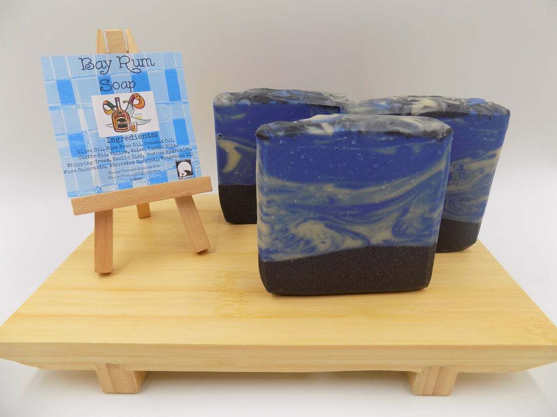 Bay Rum / Bar Soap / Men’s Soap / Soap For Men / Activated Charcoal Soap