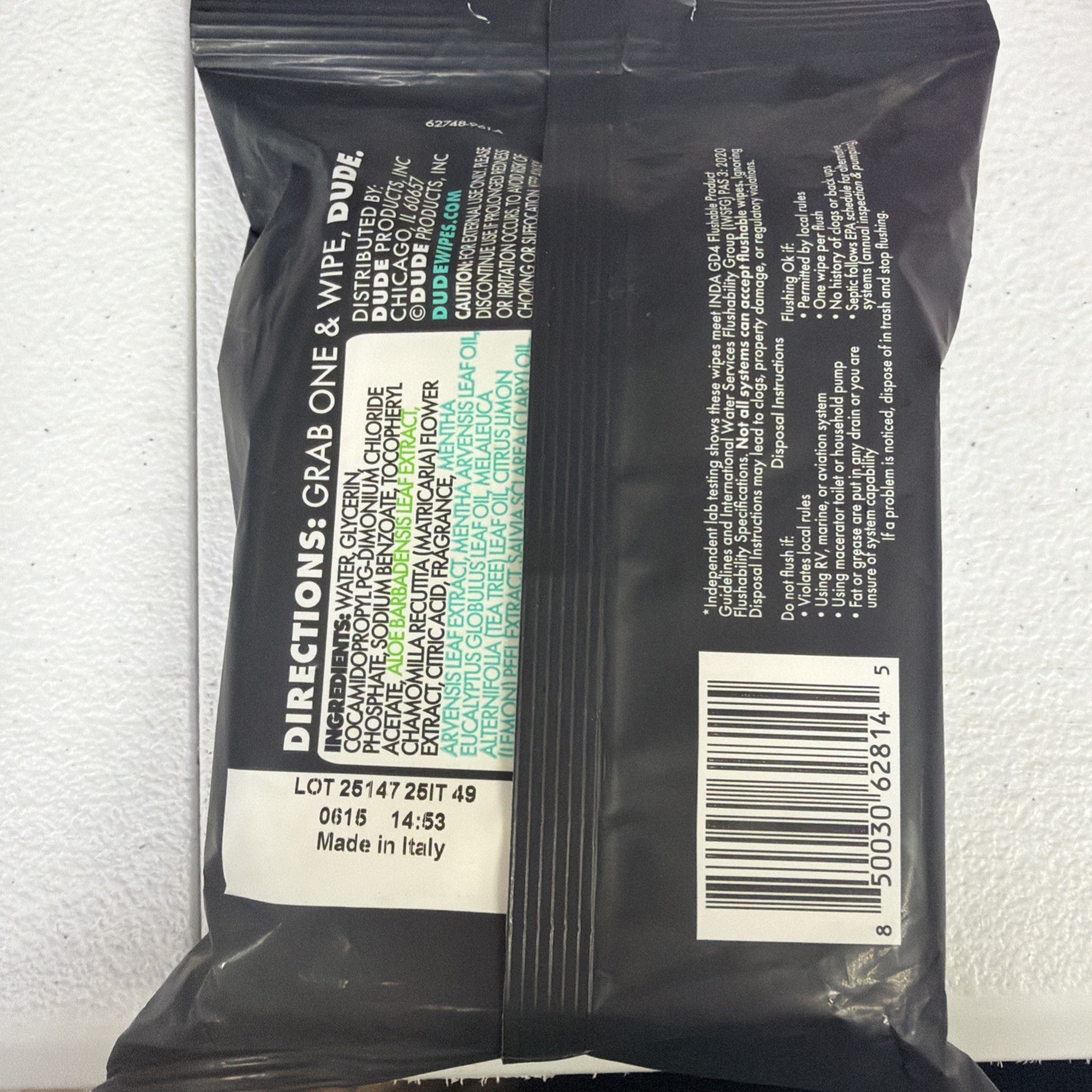 DUDE Wipes – Flushable Travel Pack – 6 Pack, 108 18 Count (Pack of 8