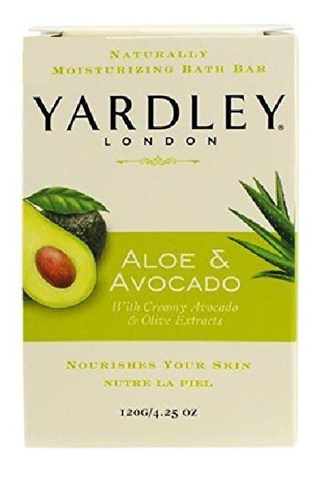 Yardley Soap Aloe Avocado Bath Bar 4.25oz Each Pack of 12