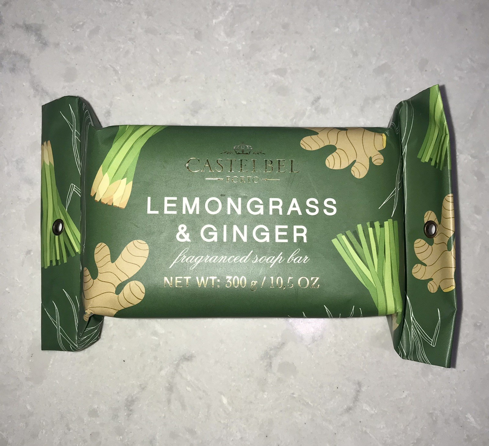 Castelbel Luxury Bath Bar Soap Lemongrass & Ginger Scented 10.5oz Porto Edition
