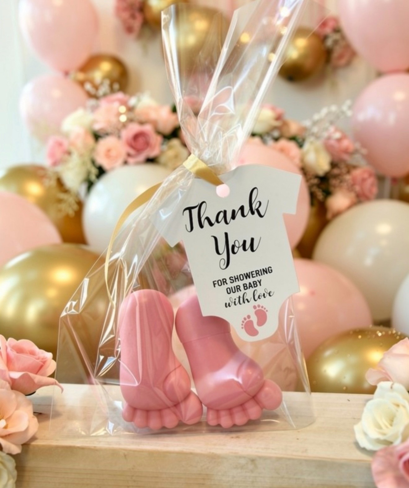 Baby Shower Soap Favors | Handmade Goat’s Milk Baby Feet Soap | Pink or Blue Par
