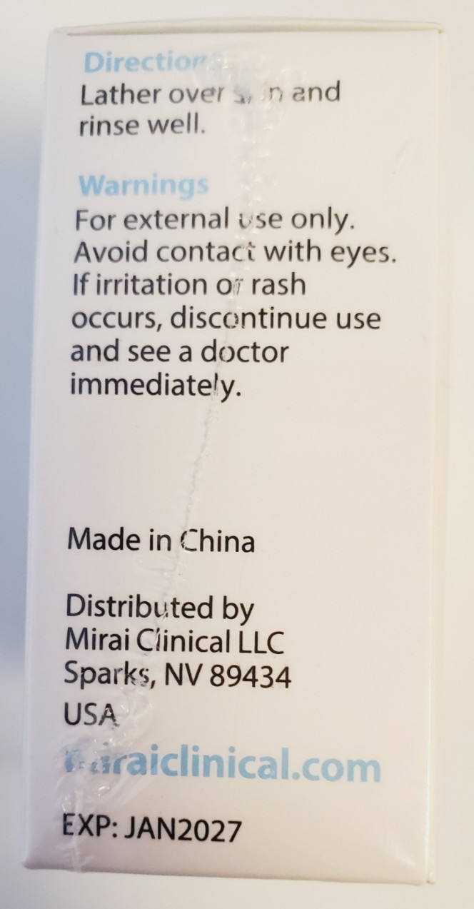 MIRAI CLINICAL Persimmon Soap Bar Purifying Deodorizing Nonenal 3.5 oz 100g