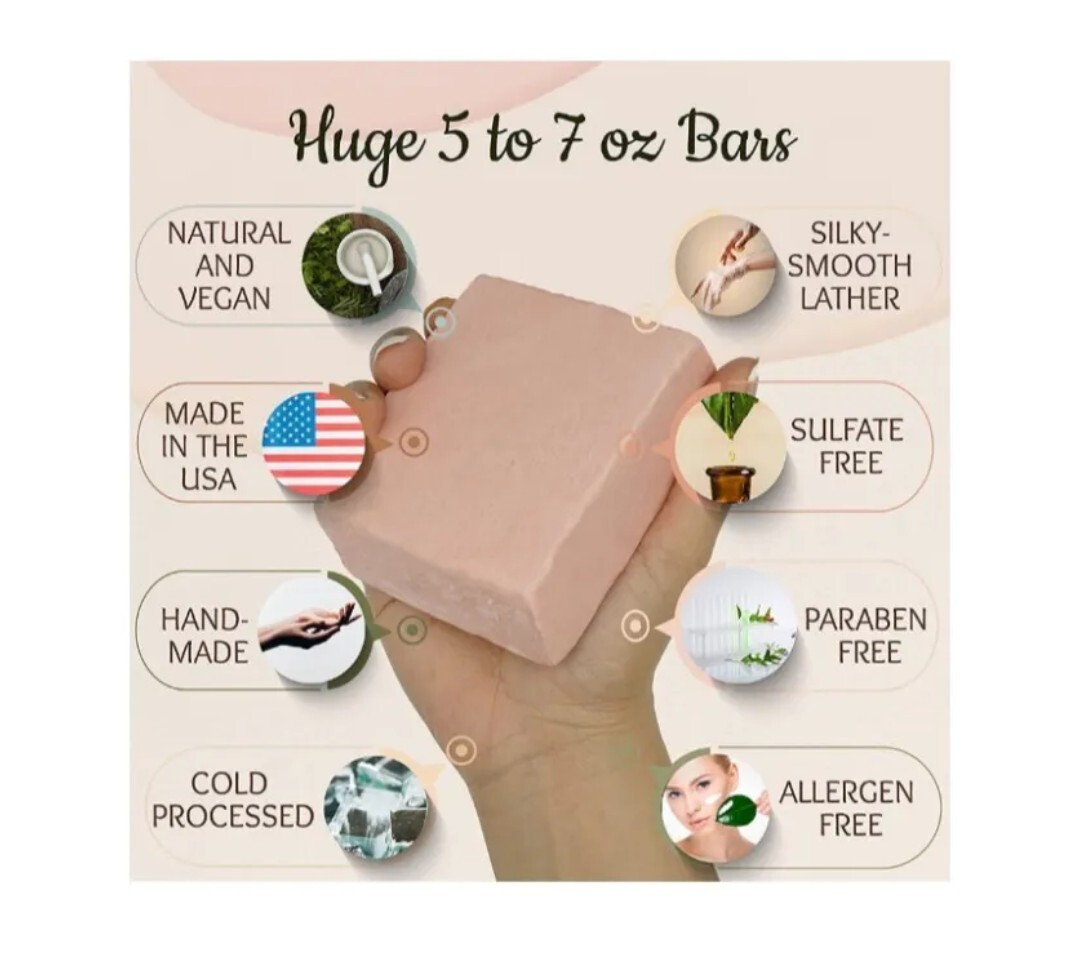 Fresh Brand New Amish Farms Handmade Soap Bars X2
