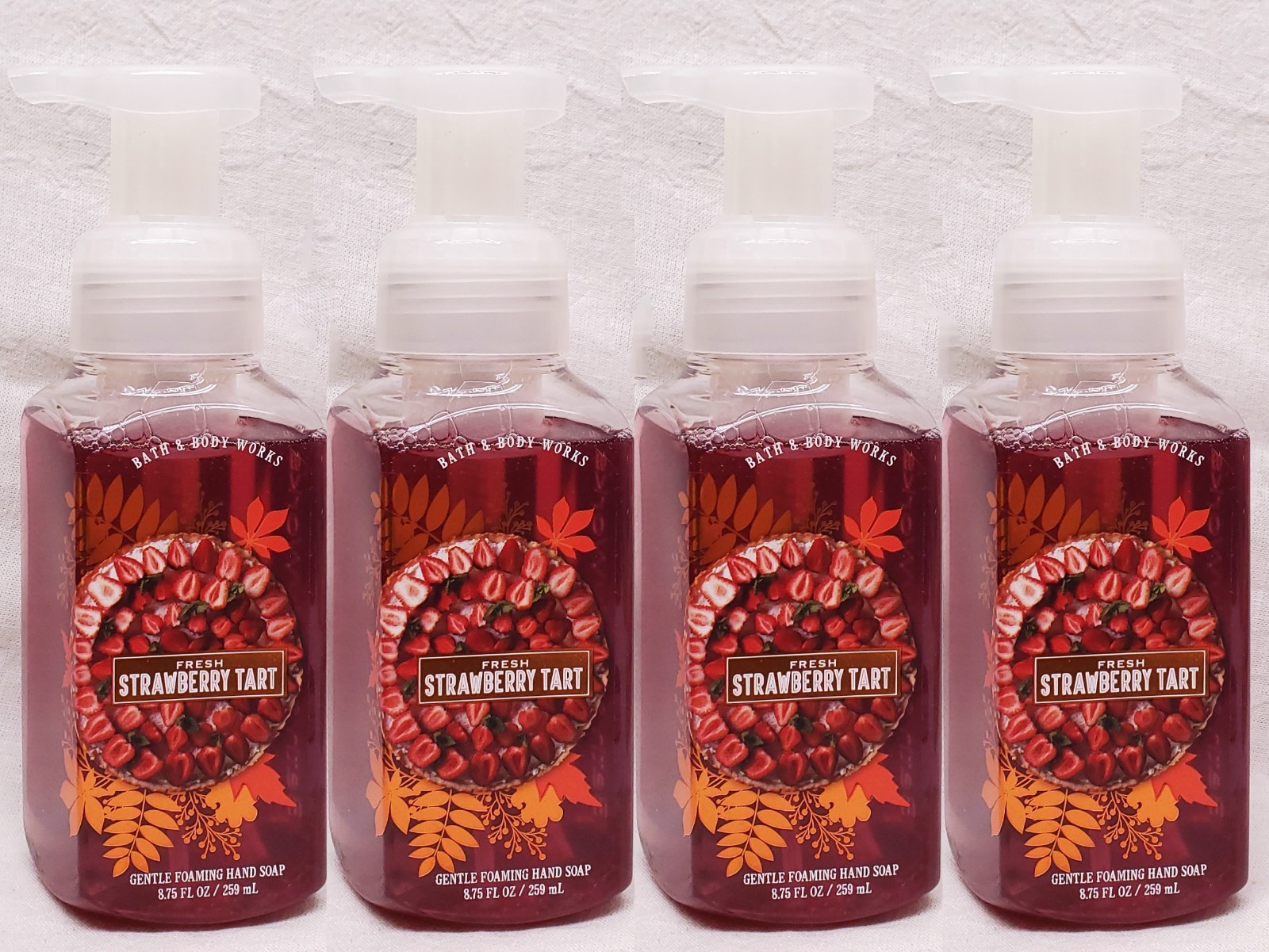 4 Bath & Body Works FRESH STRAWBERRY TART Foaming Hand Soap