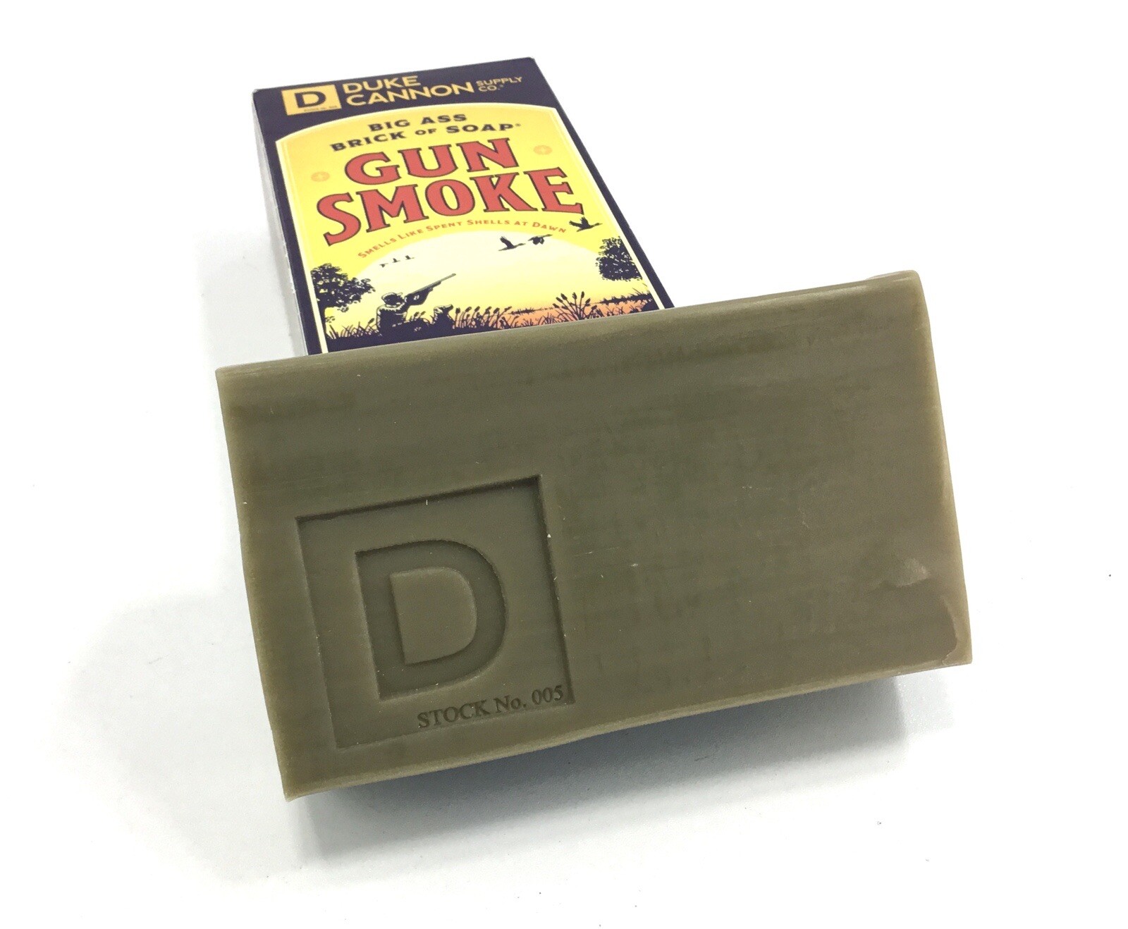 Duke Cannon Gun Smoke Big Ass Brick of Soap for Men Smoked Wood 10oz Best Seller