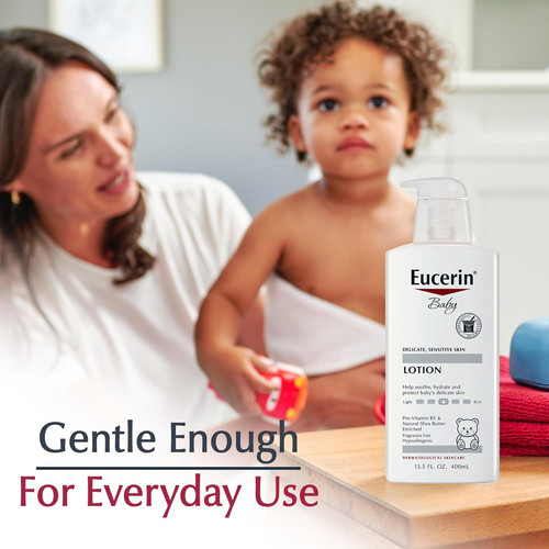 Eucerin Baby Body Lotion, Hypoallergenic and Fragrance Free Lotion with…