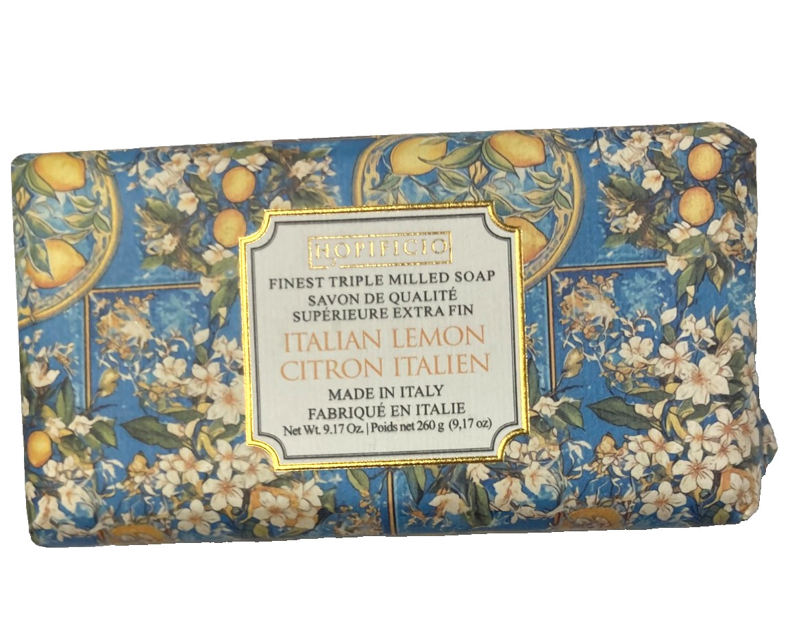 NEW Italian Lemon Citron Triple Milled Soap 9.17oz Luxury Bath Bar Made in Italy
