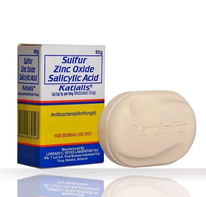 KATIALIS SOAP Pack of 2 Sulfur Zinc Oxide Salicylic Acid Anti Fungal Anti NIB