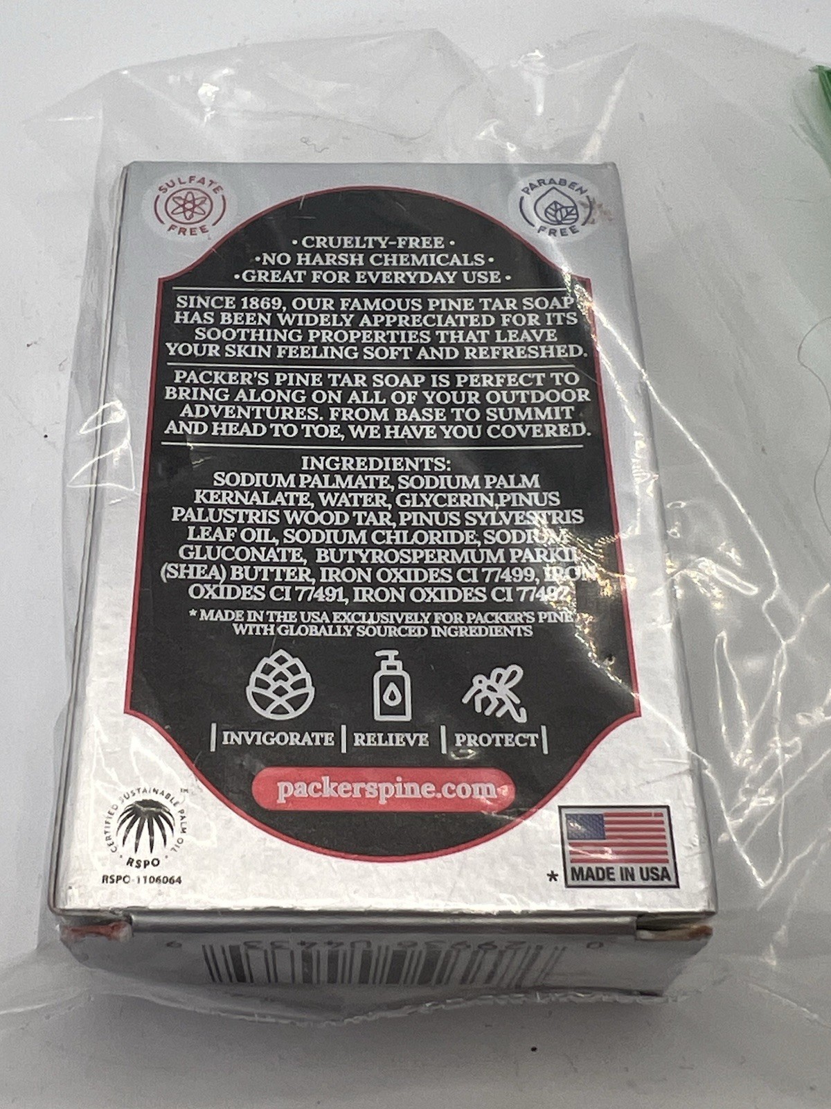 Packer’s Pine Tar Soap The Original Men Body Soap Made With Natural Pine Tar B73