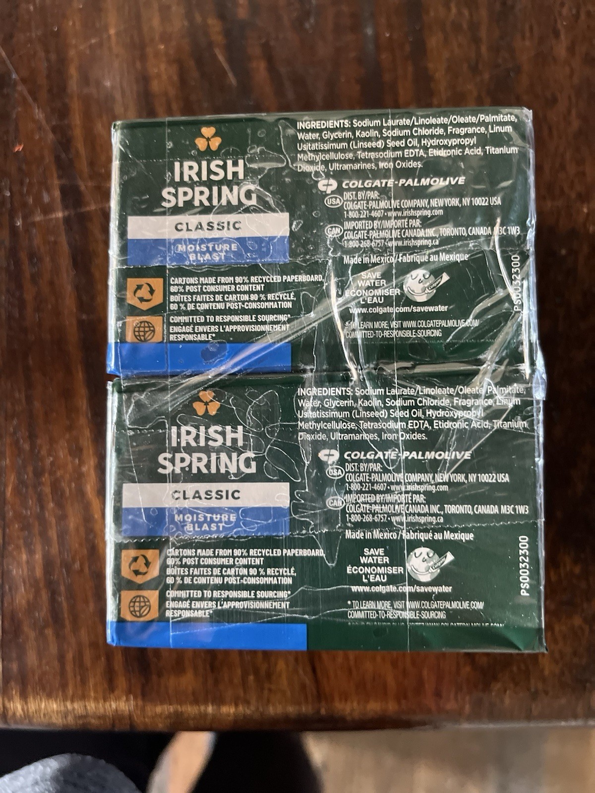 Irish Spring Soap Bars Moisture Blast Pack of Four (3.2 Oz Each)