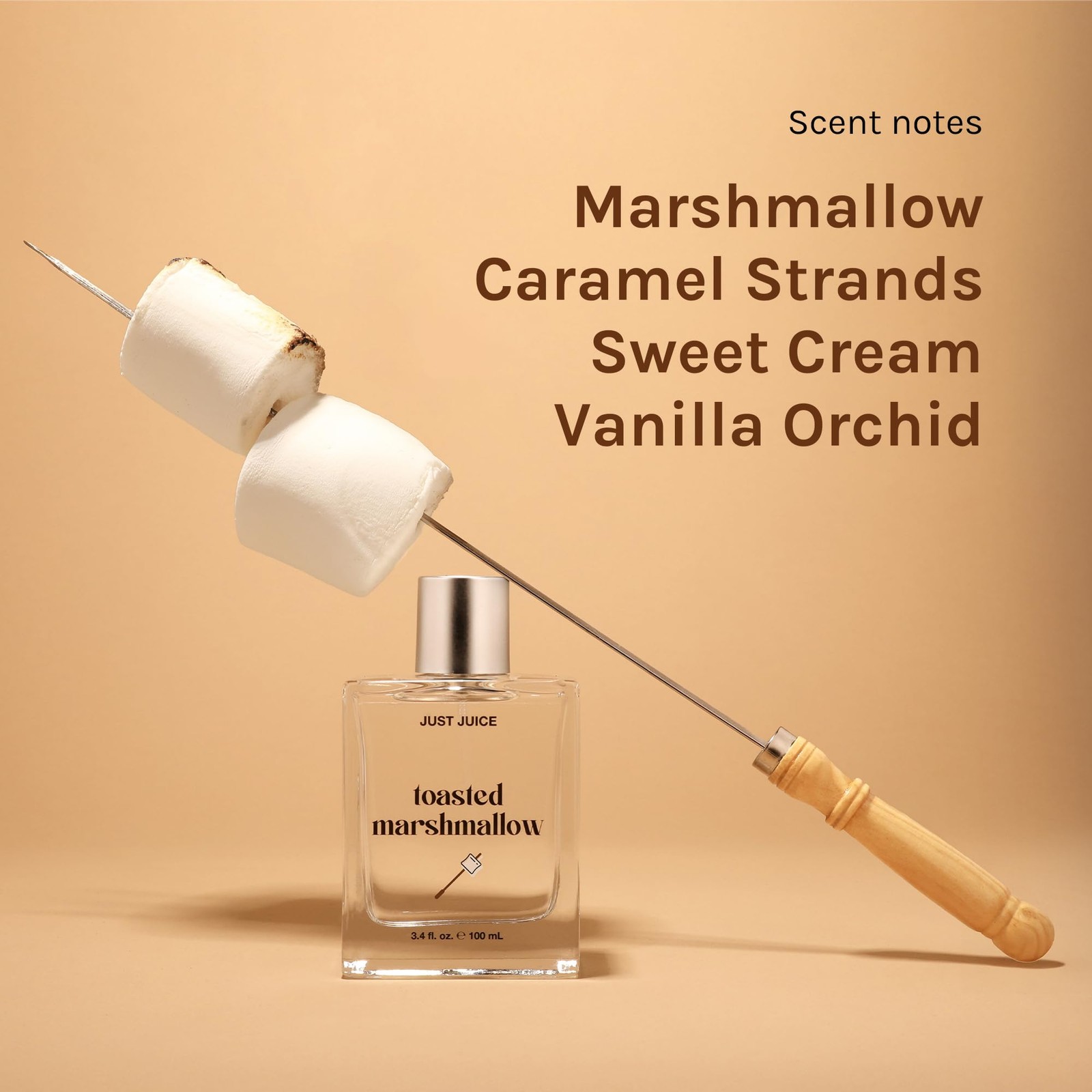 Just Juice Toasted Marshmallow Vanilla Caramel Amber Perfume Unisex 3.4 oz