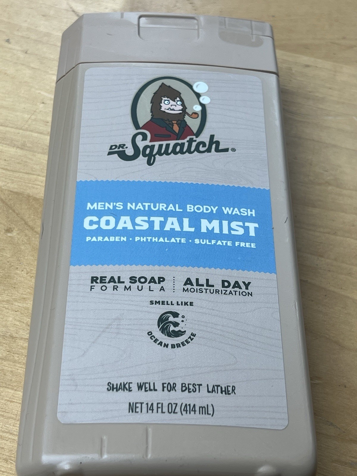 Dr. Squatch Men’s Natural Body Wash coastal mist 14 Fl Oz