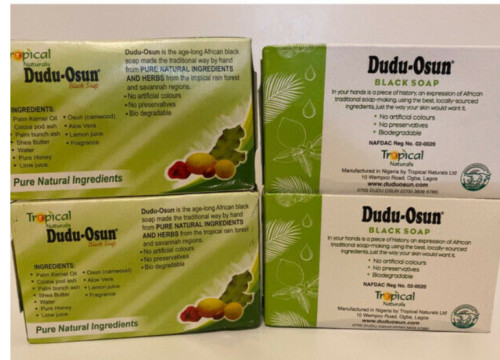 NEW IMPROVE DUDU OSUN AFRICAN BLACK Tropical & Natural SOAP 1-12 PACKS