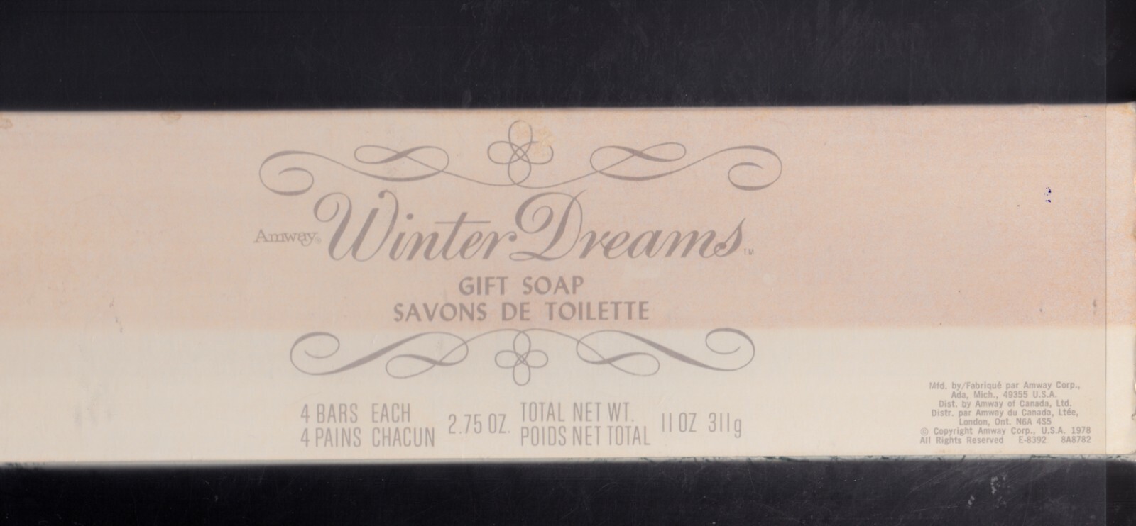 Vintage Amway Gift Guest Soaps Winter Dreams 4 Bars 2.75 oz each