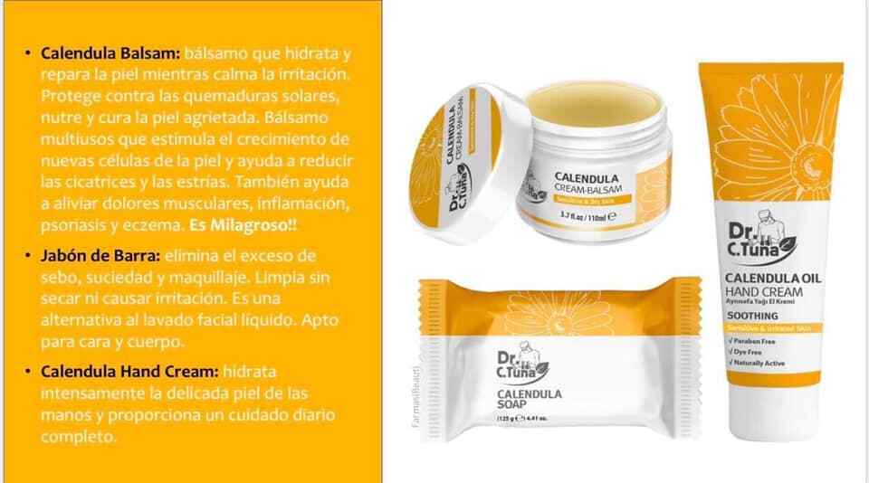 FARMASI CALENDULA SOAP 2 PACK (eczema, psoriasis, dry skin). Free shipping!