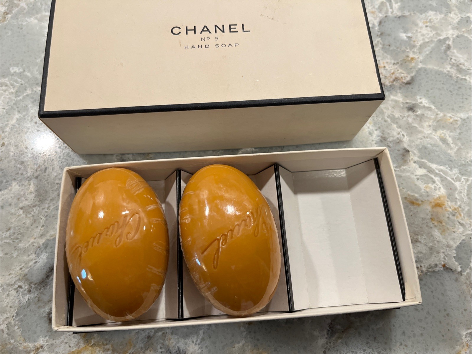 Vintage Chanel No. 5 Hand Soap 2 Bars With Original Box Retro Sealed