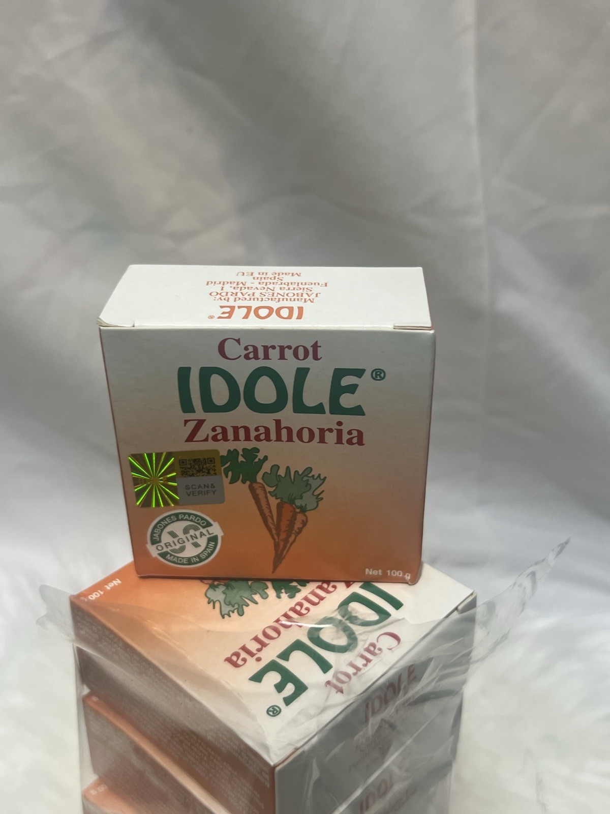 6 – Pack IDOLE Carrot Soap 100g each Made In EU.