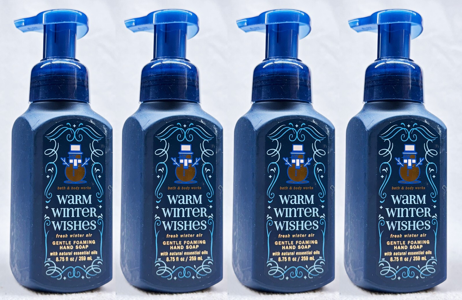4 Bath & Body Works FRESH WINTER AIR Gentle Foaming Hand Soap 8.75 oz