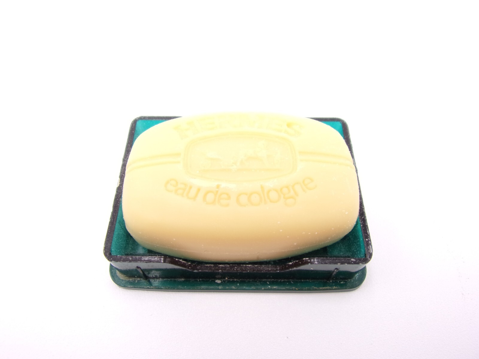 Hermes Paris Eau de Cologne Scented Soap Miniature 24 g 0.8 oz with Case Vintage