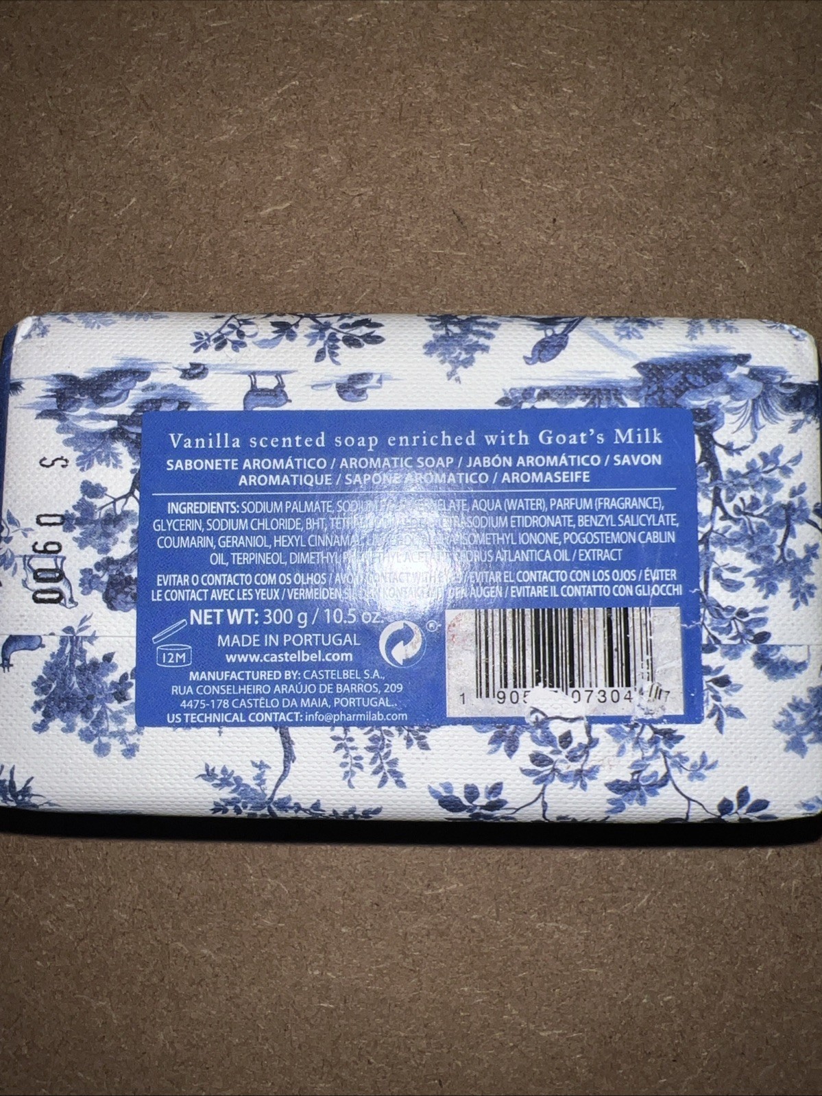 Castelbel Luxury Bath Bar Soap Goat’s Milk Scented 10.5oz triple milled
