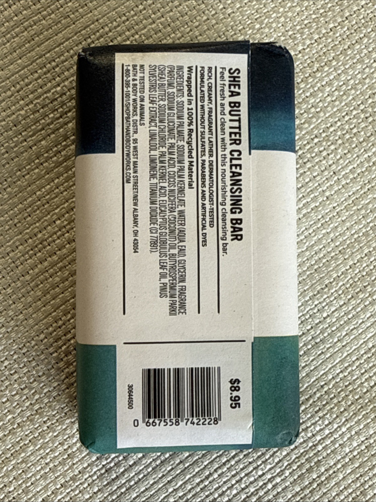Bath & Body Works Eucalyptus & Pine Shea Butter Cleaning Bar Soap NEW! 2 Bars!