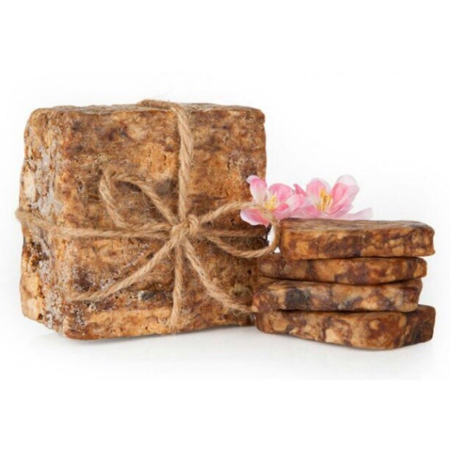 Raw African BLACK SOAP Organic Pure Unrefined GHANA Premium Quality -5 oz