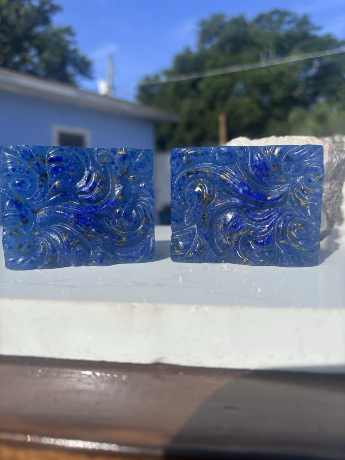 Jabón Ritual Body Bar Soap Anise & Fennel Handmade Blue