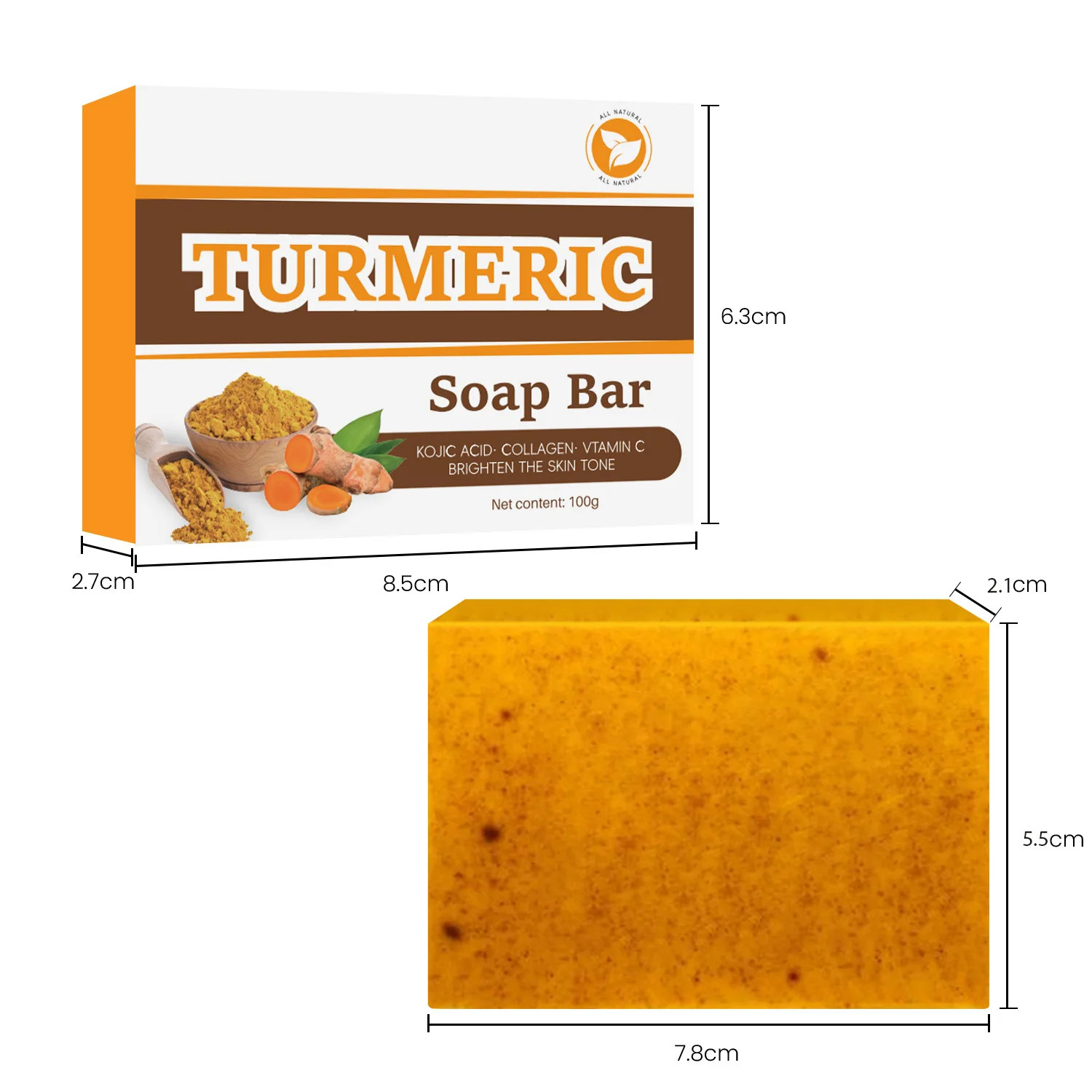 Turmeric Soap, Lemon Soap, Acid Soap, Ginger Hand Made Cold Shower and Facial