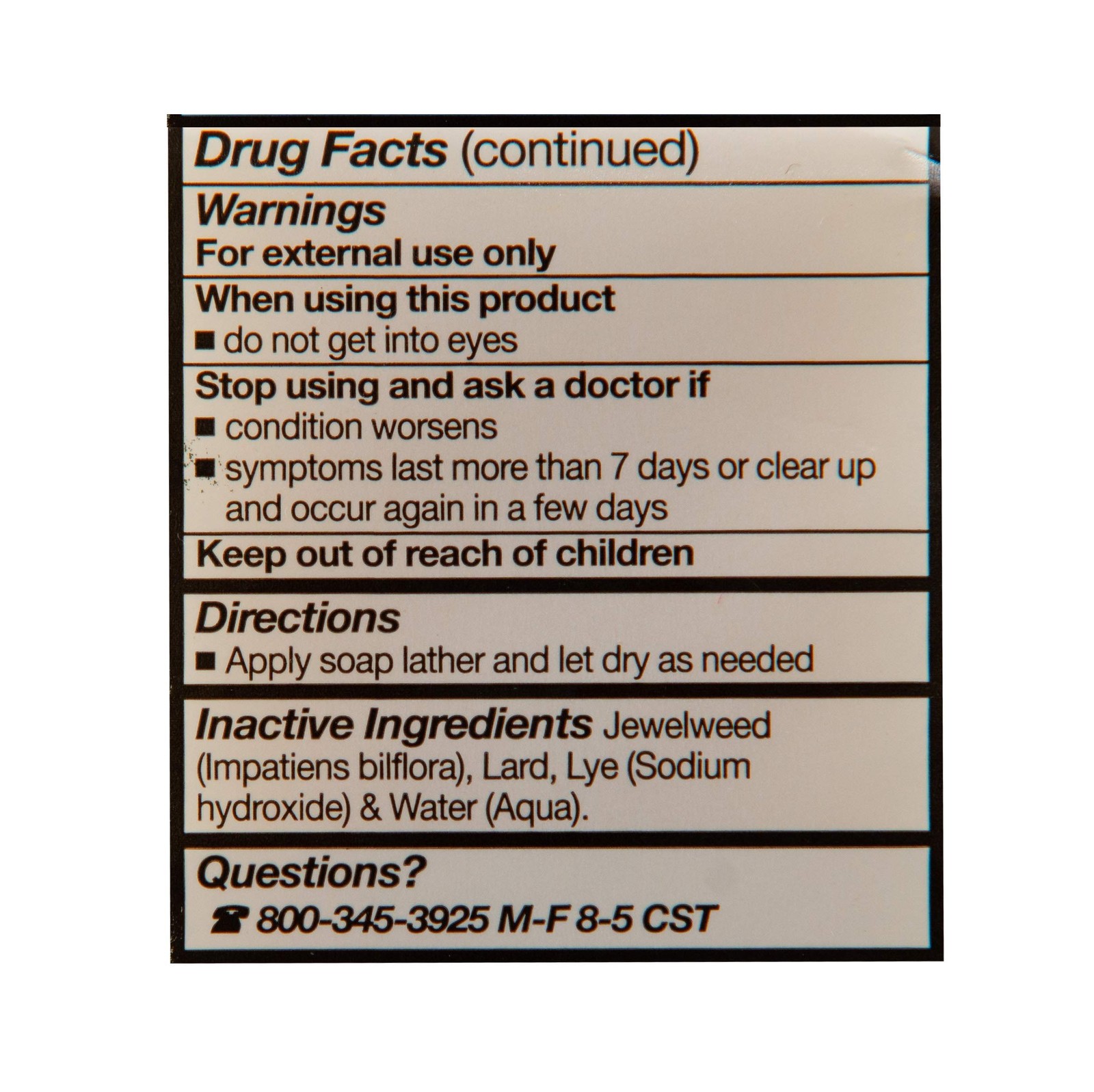 Grandma’s Poison Ivy Soap Bar – 2.0 oz Itch Relief Wash with Jewelweed & Coll…