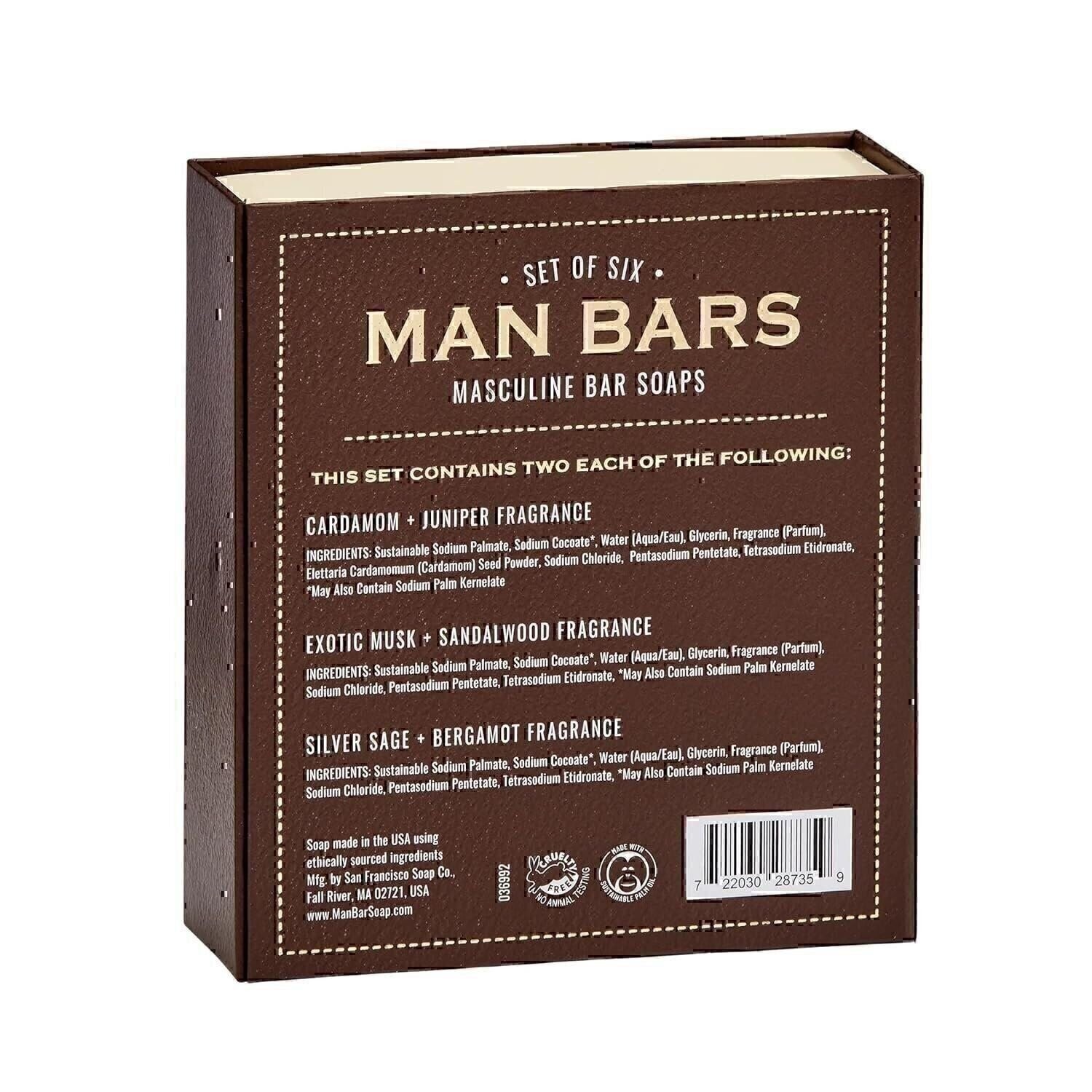 San Francisco Soap,Men Soap Gift Set | 6 Piece Man Bar Gift Set Natural Manly…